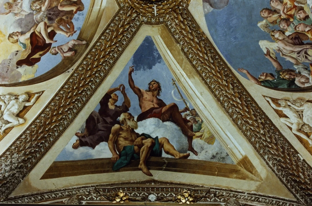  235-Giovanni Lanfranco-San Giovanni con Sant'Elisabetta e San Zaccaria -Certosa di San Martino, Napoli  